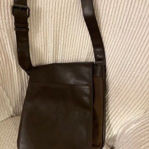 Brown Leather Cross Body bag by Aldo